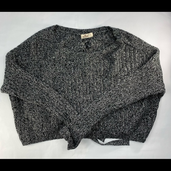Hollister Sweaters - Hollister│Cropped Knit Sweater│Grey│Women’s M